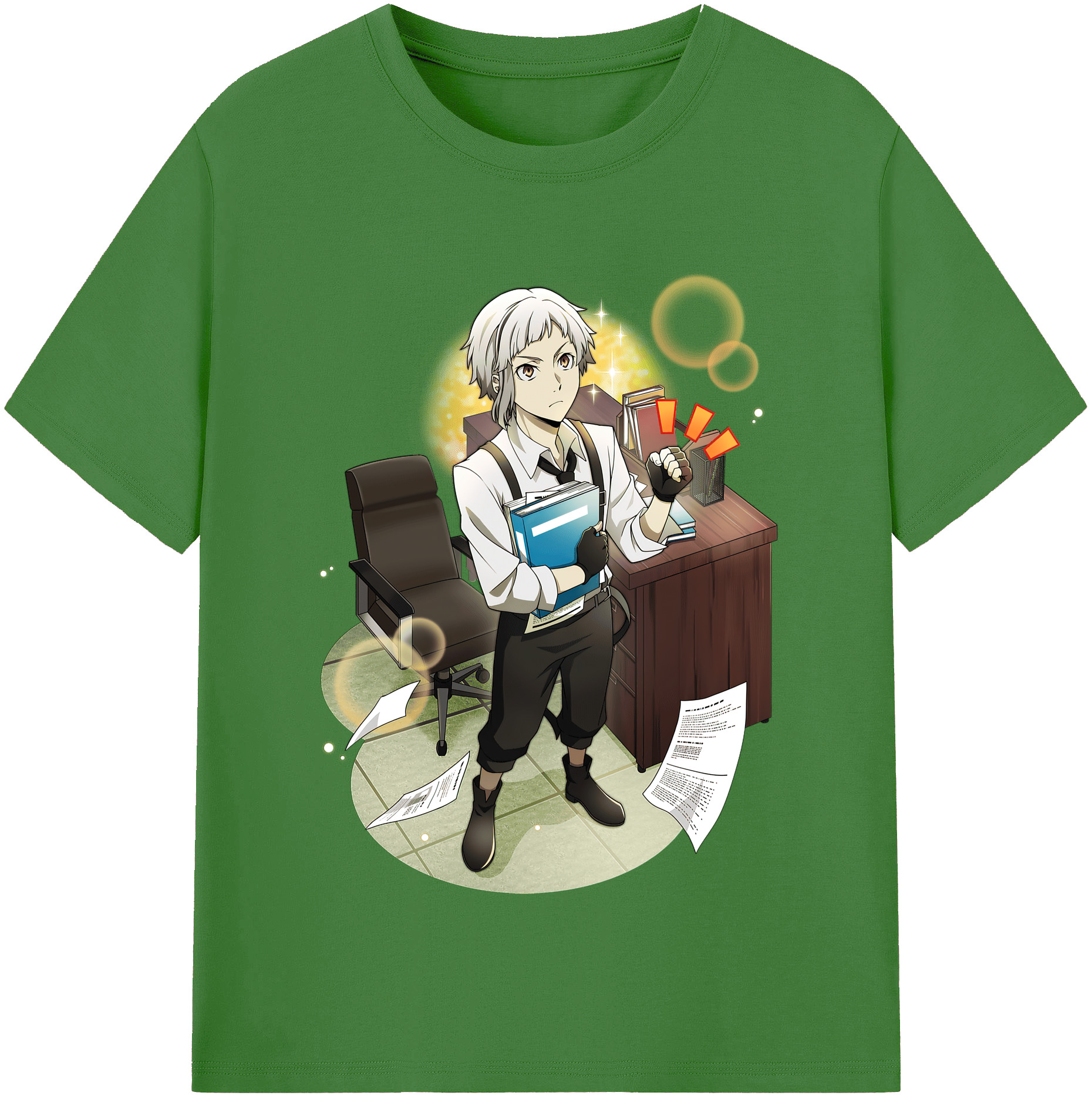 （画像用） 文豪ストレイドッグス Bungo Stray Dogs レディースカジュアルプリントTシャツ（綿100％）